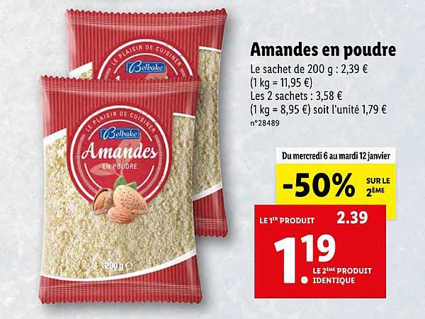 Amandes En Poudre Belbake