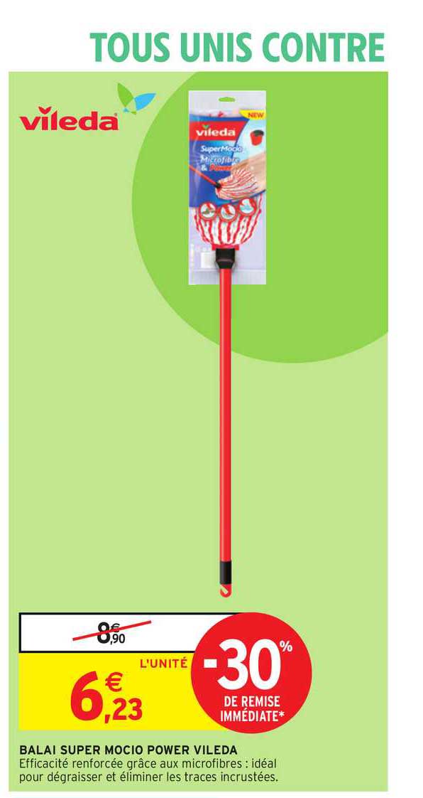Balai Super Mocio Power Vileda -30% De Remise Immédiate