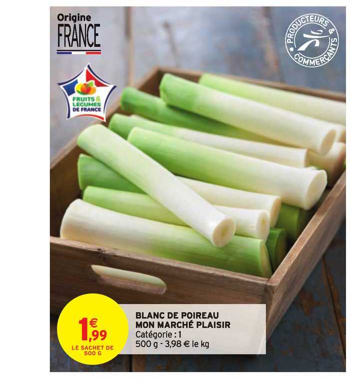 blanc de poireau mon marché plaisir