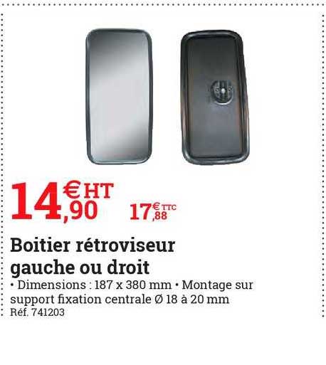 boitier rétroviseur gauche ou droit
