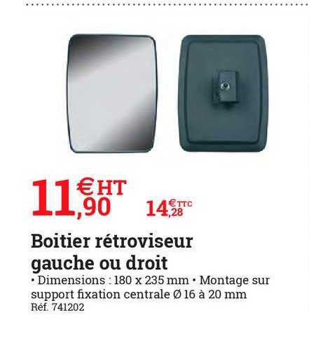 boitier rétroviseur gauche ou droit