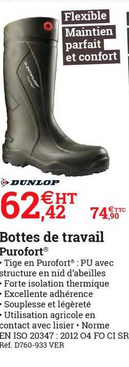 Bottes De Travail Purofort Dunlop