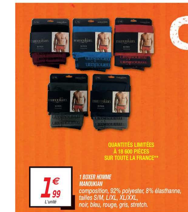 boxer homme manoukian