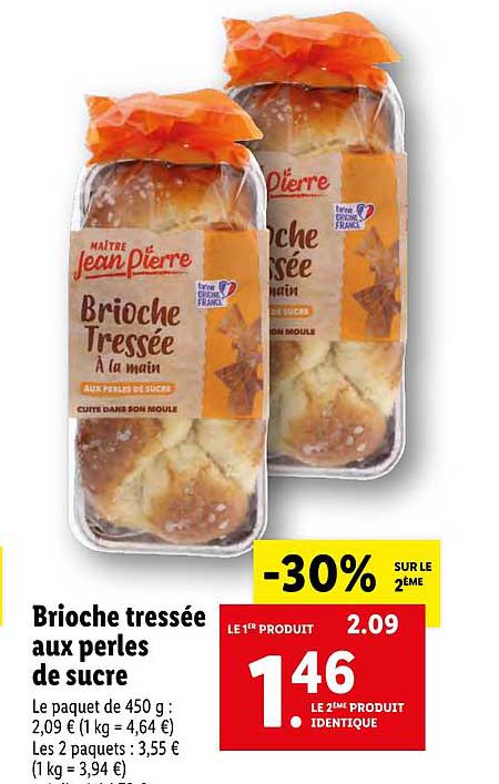 brioche tressée aux perles de sucre maître jean pierre