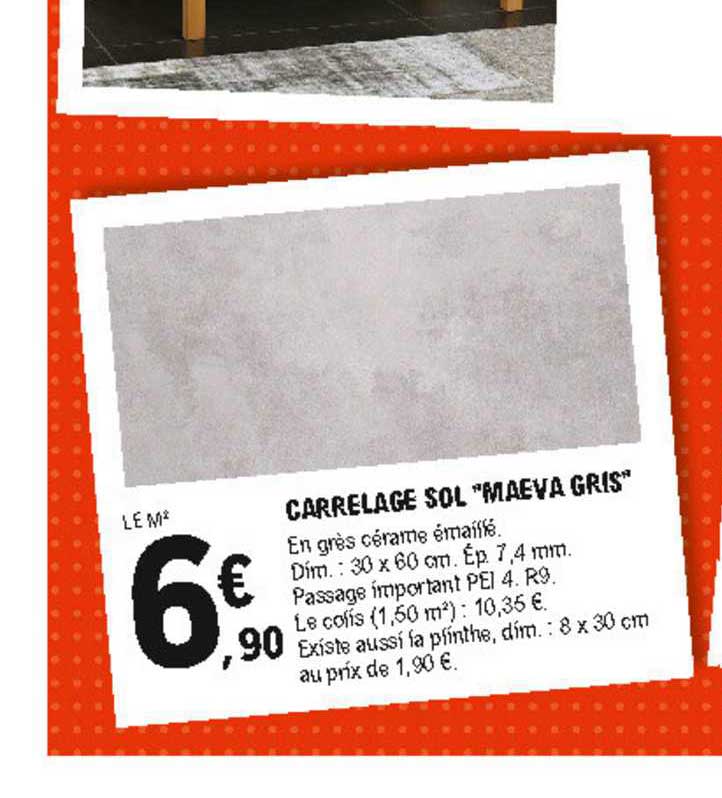 carrelage sol "maeva gris"