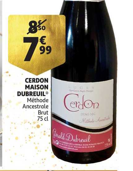 cerdon maison dubreuil méthode ancestrale brut