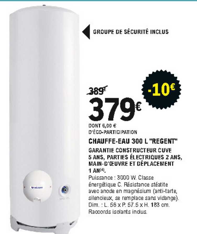chauffe-eau 300 l "regent"