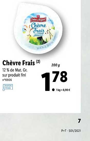 chèvre frais chêne d'argent