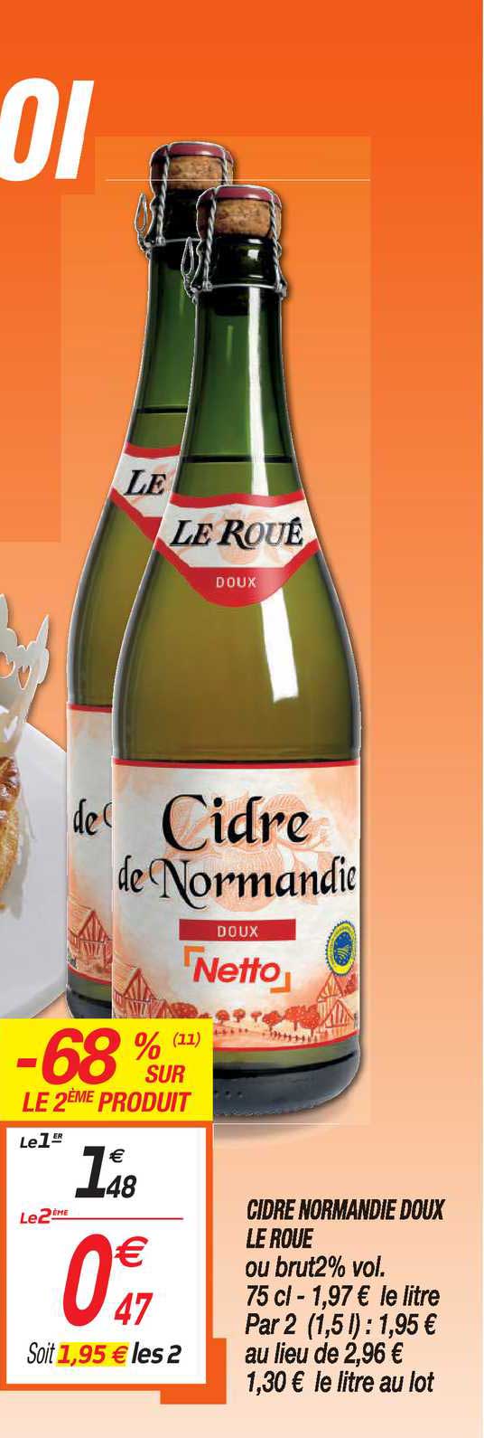 Cidre Normandie Doux Le Roue -68% Sur Le 2ème Produit