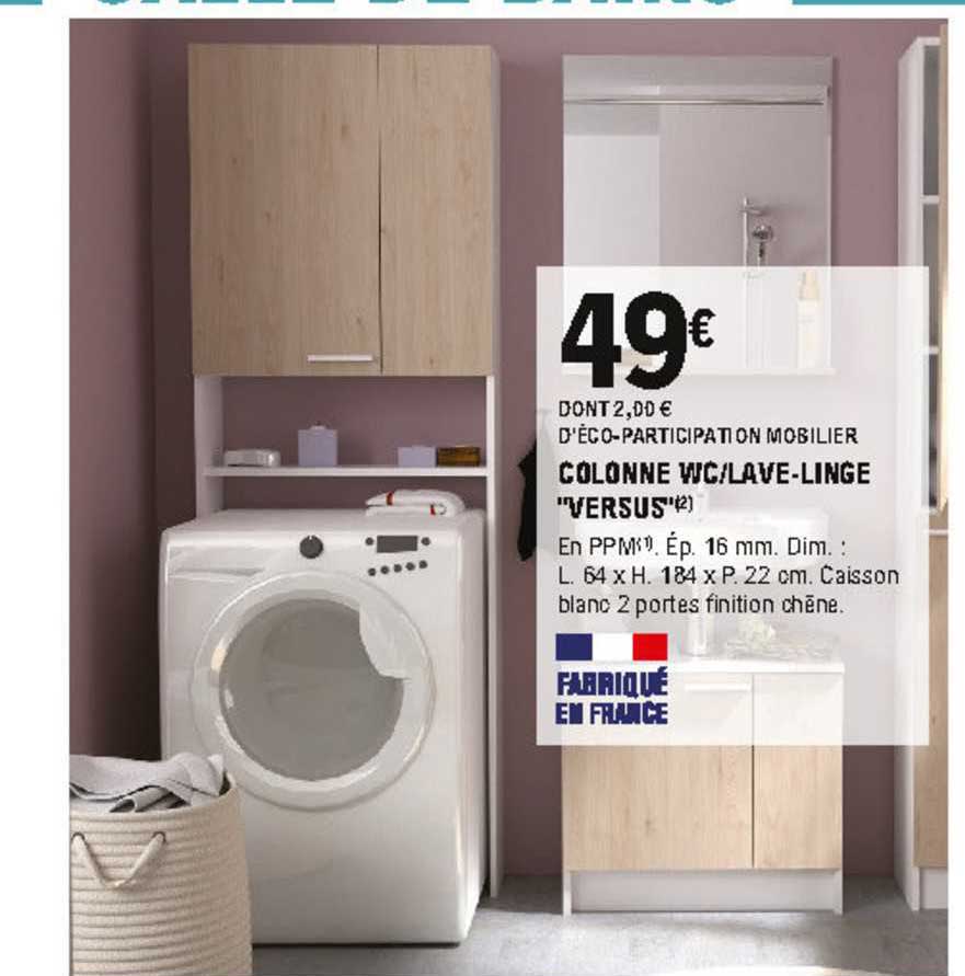 colonne wc-lave-linge "versus"