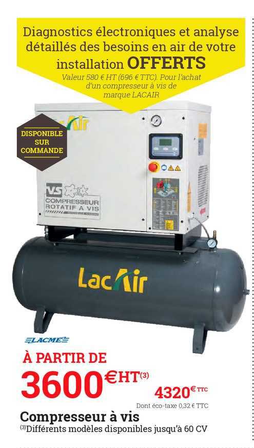 compresseur à vis lacair