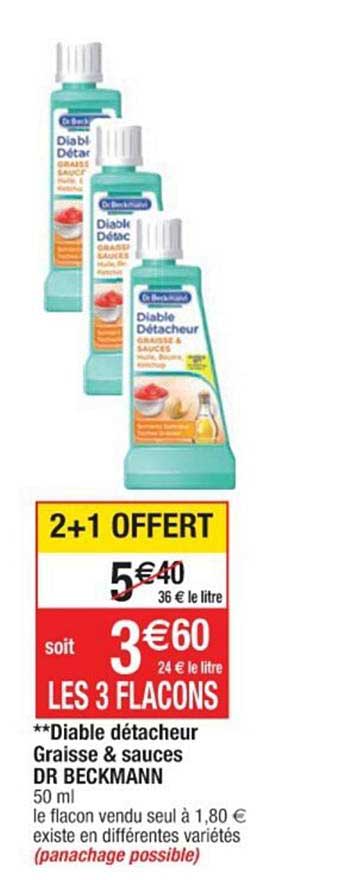 diable détacheur graisse & sauces dr beckmann