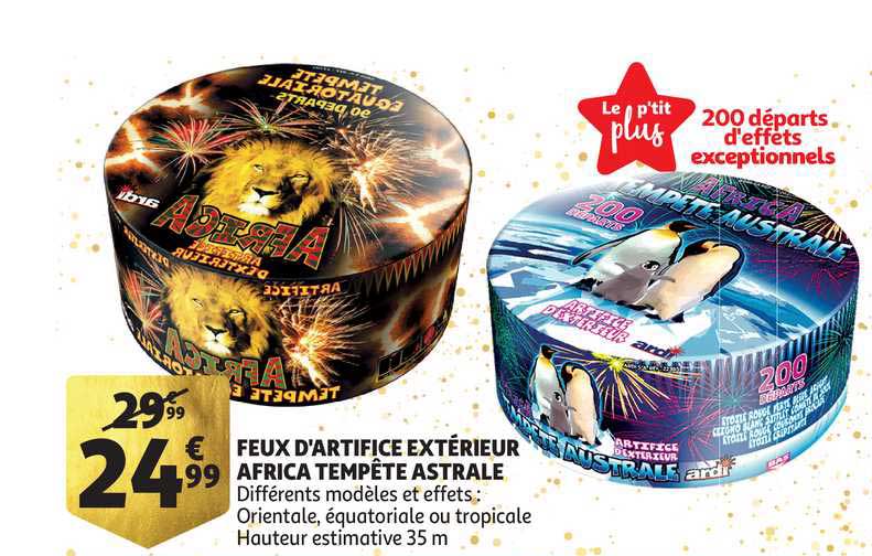 feux d'artifice extérieur africa tempête astrale