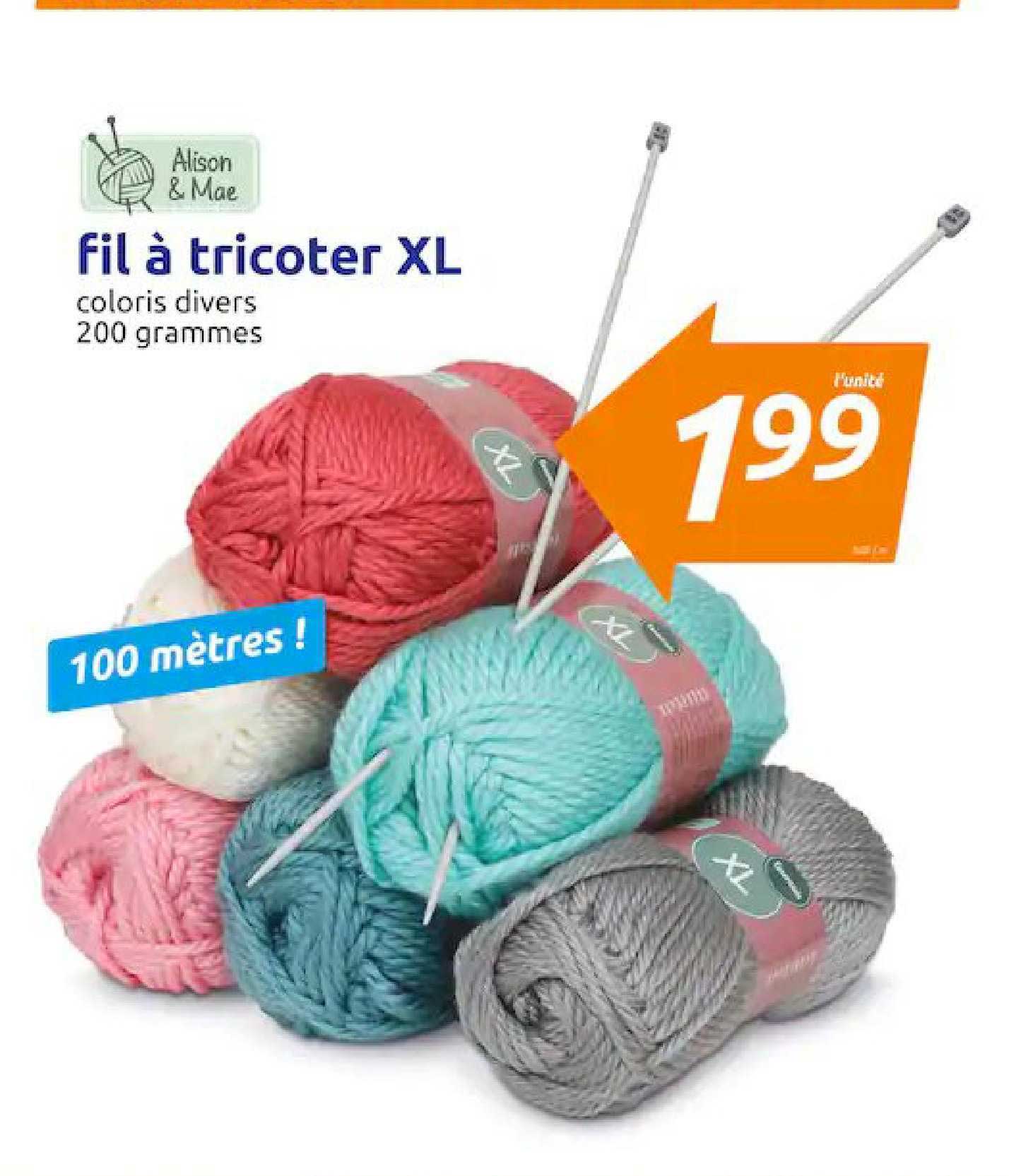 fil à tricoter xl