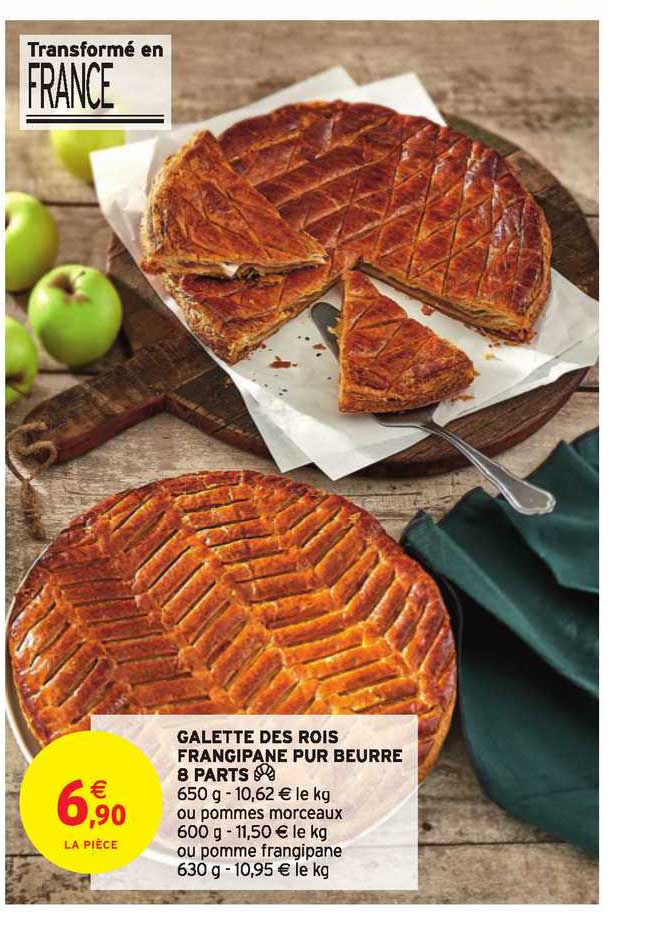 galette des rois frangipane pur beurre 6 parts