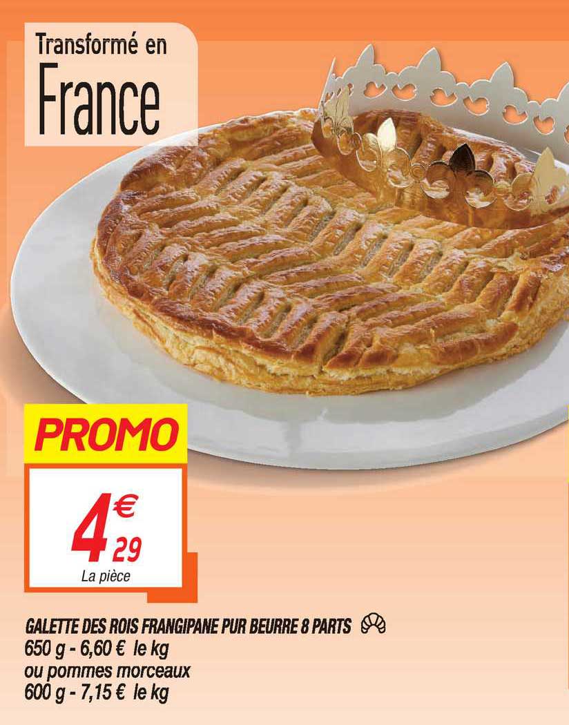 galette des rois frangipane pur beurre 8 parts
