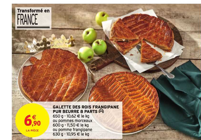 galette des rois frangipane pur beurre 8 parts