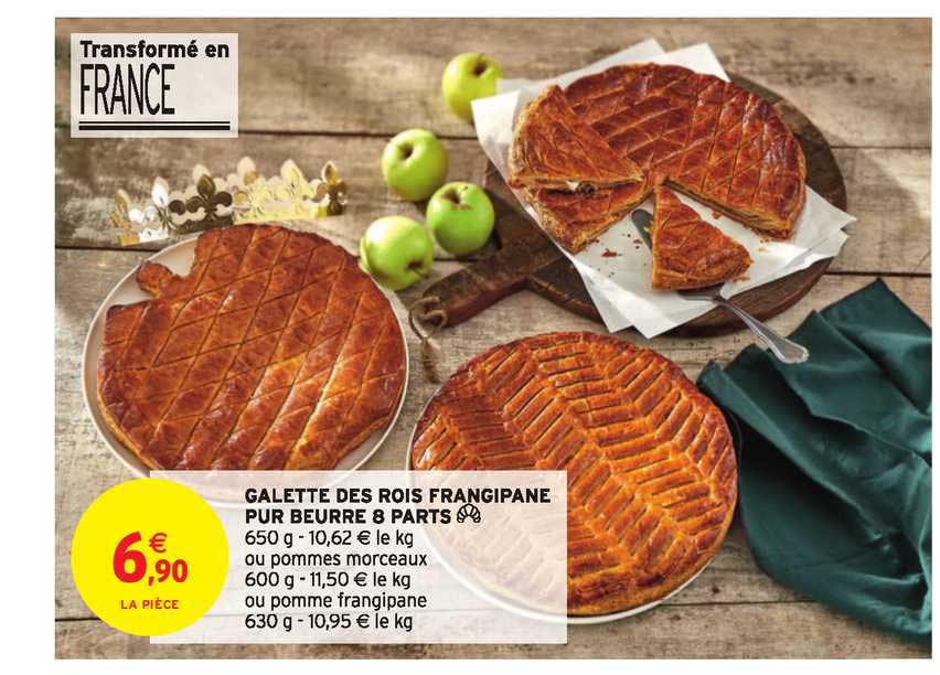 galette des rois frangipane pur beurre 8 parts