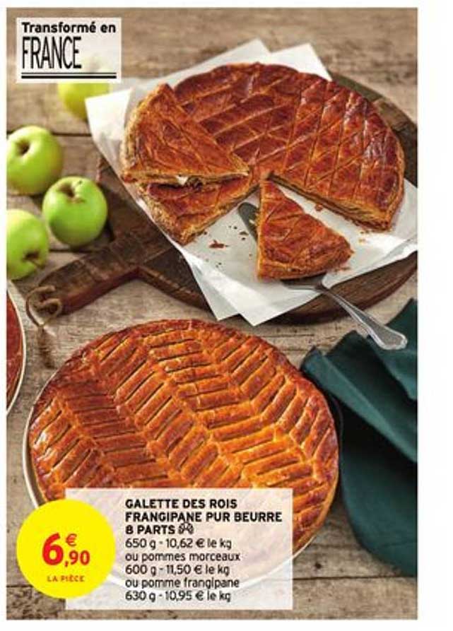 galette des rois frangipane pur beurre 8 parts
