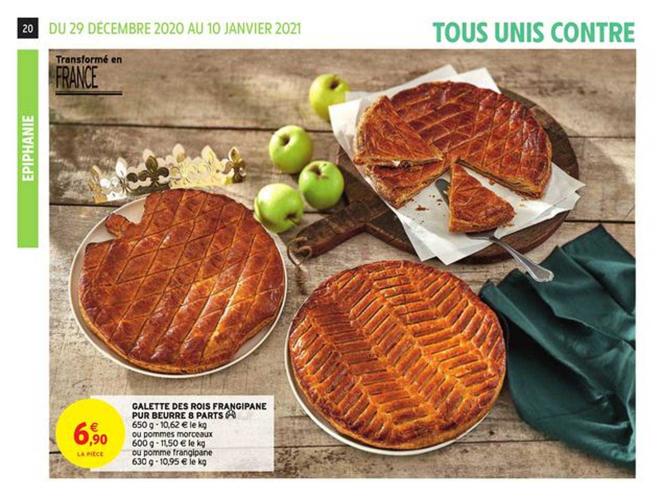 galette des rois frangipane pur beurre 8 parts