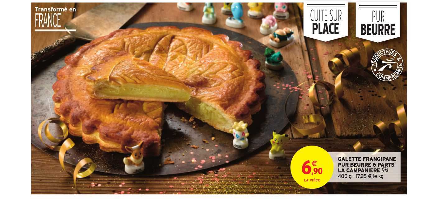 galette frangipane pur beurre 6 parts la campanière