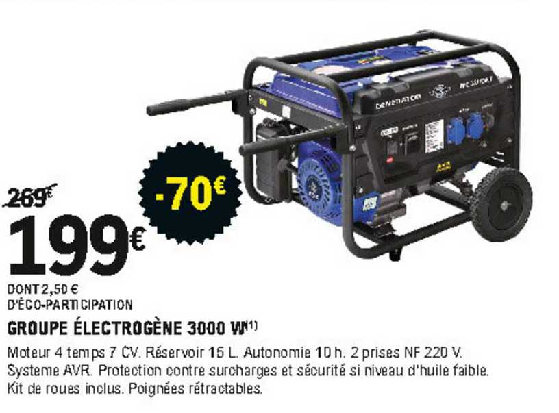 groupe électrogène 3000 w