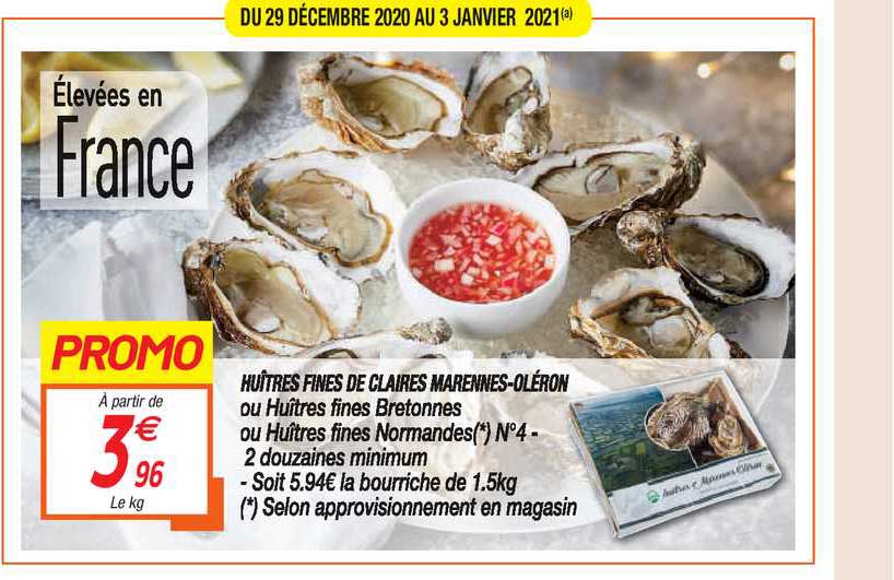 huîtres fines de claires marennes oléron