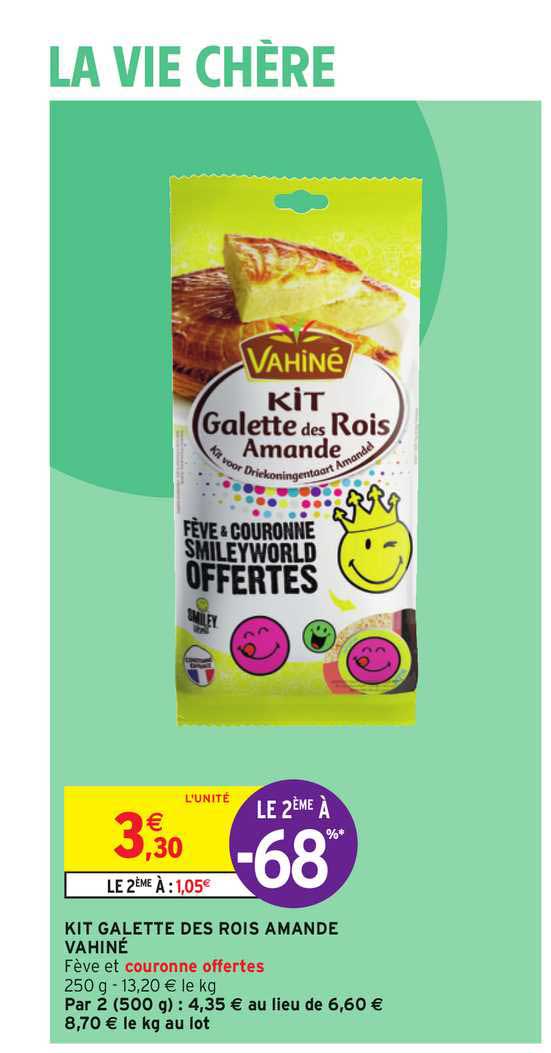 kit galette des rois amande vahiné le 2ème à -68%