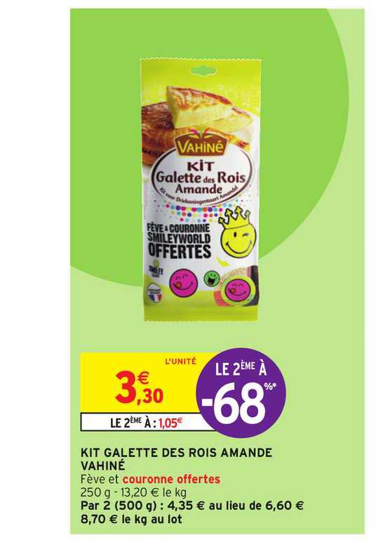 kit galette des rois amande vahiné le 2ème à -68%