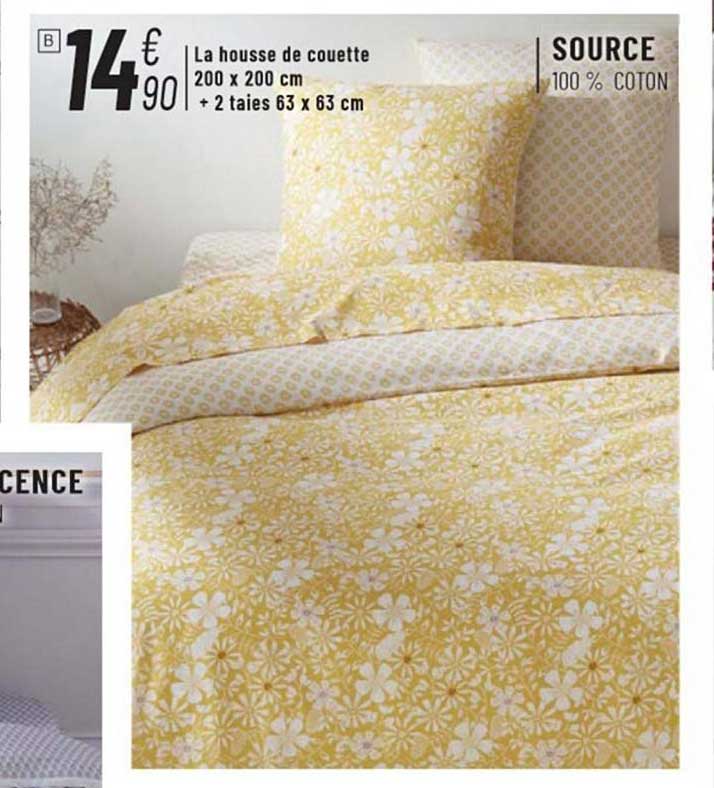 La Housse De Couette 200 X 200 Cm + 2 Taies 63 X 63 Cm Source