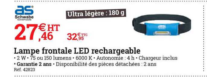 lampe frontale led rechargeable