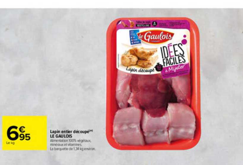 Lapin Entier Découpé Le Gaulois