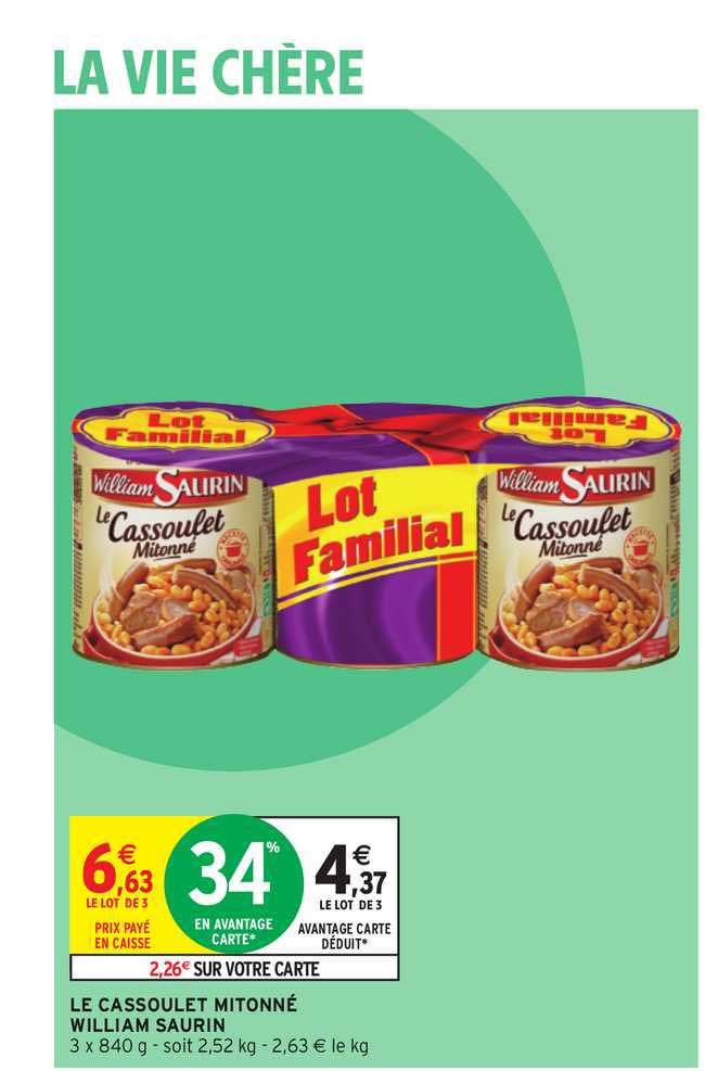 le cassoulet mitonné william saurin