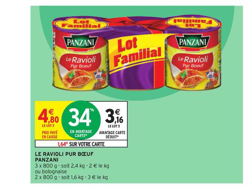 Le Ravioli Pur Bœuf Panzani