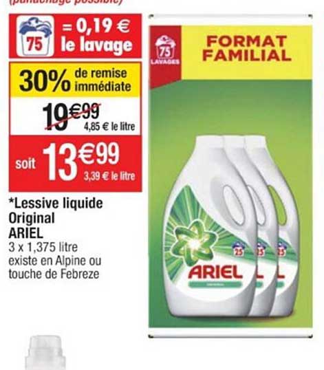 Lessive Liquide Original Ariel