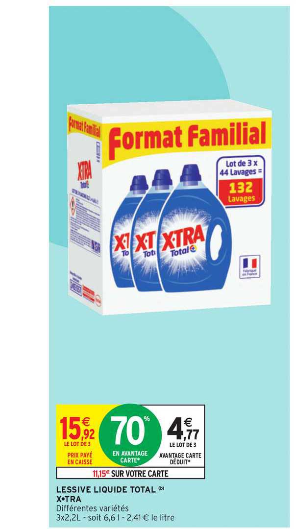 Lessive Liquide Total X Tra