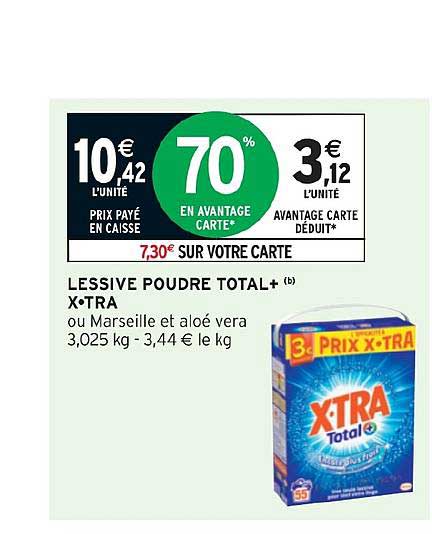 Lessive Poudre Total + X Tra