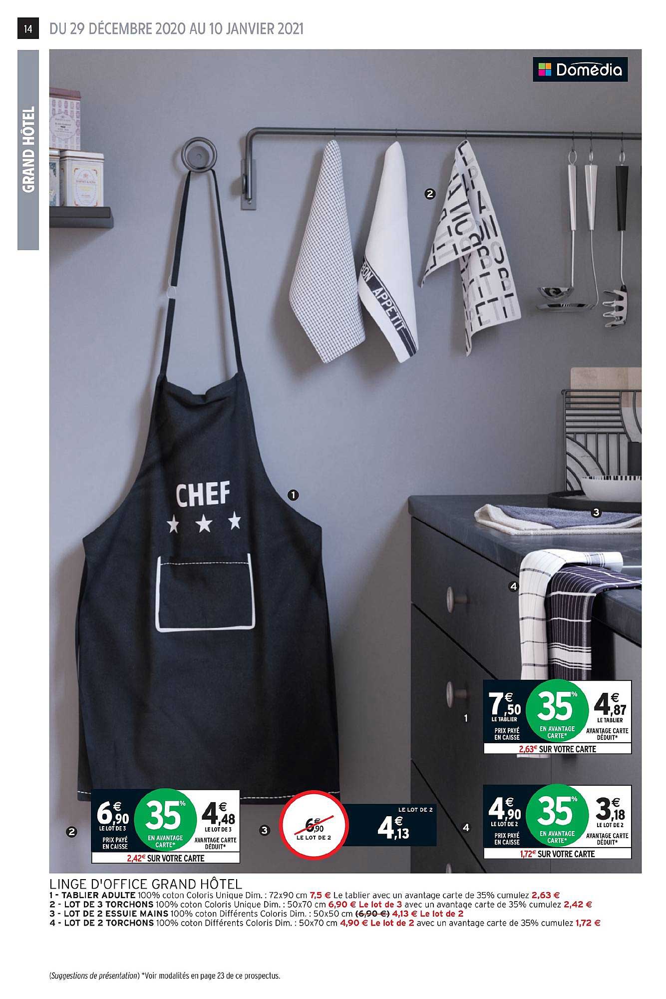 Linge D'office Grand Hôtel