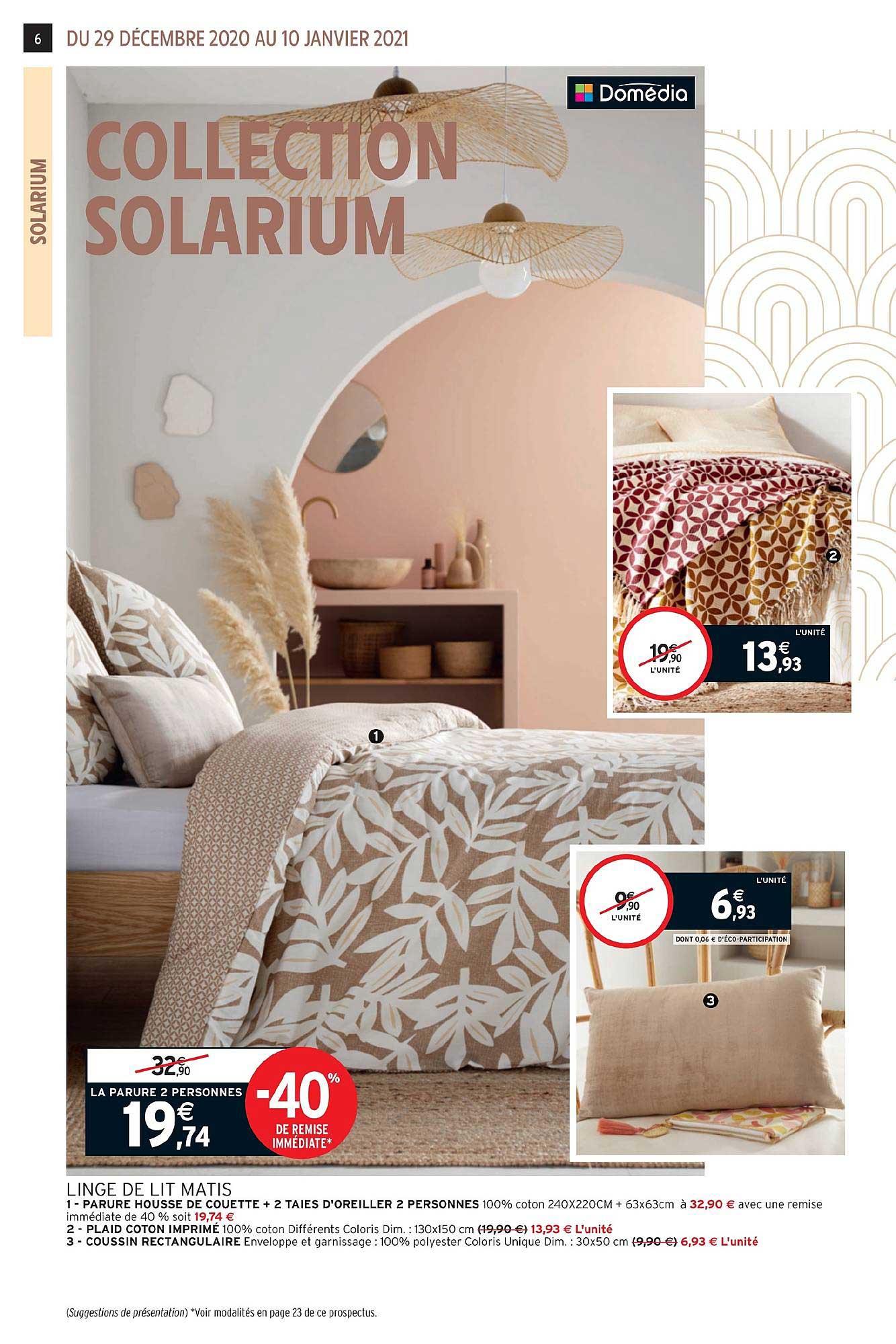 linge de lit matis -40% de remise immédiate