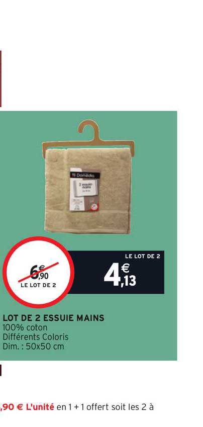 Lot De 2 Essuie Mains