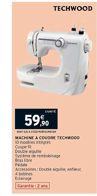 machine à coudre techwood