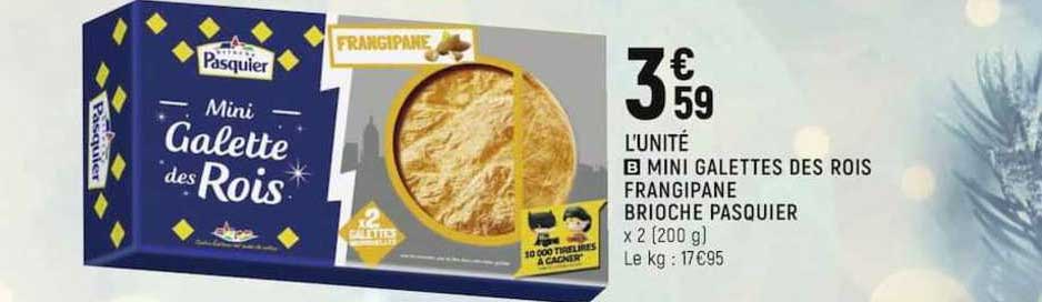 mini galettes des rois frangipane brioche pasquier