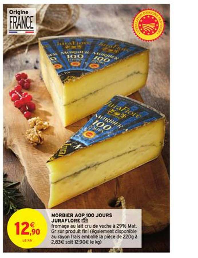 morbier aop 100 jours juraflore