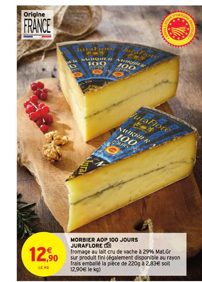 morbier aop 100 jours juraflore