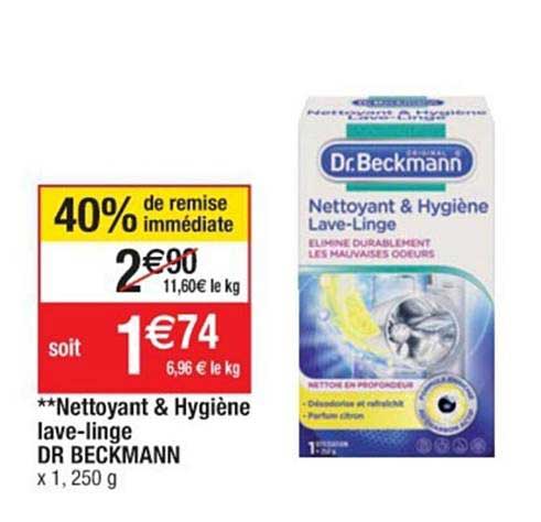 nettoyant & hygiène lave-linge dr beckmann
