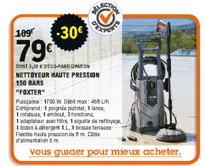 nettoyeur haute pression 150 bars "foxter"