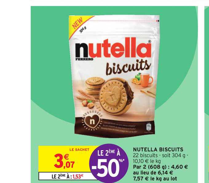 Nutella Biscuits Le 2ème à -50%