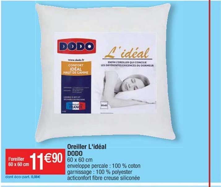 oreiller l'idéal dodo