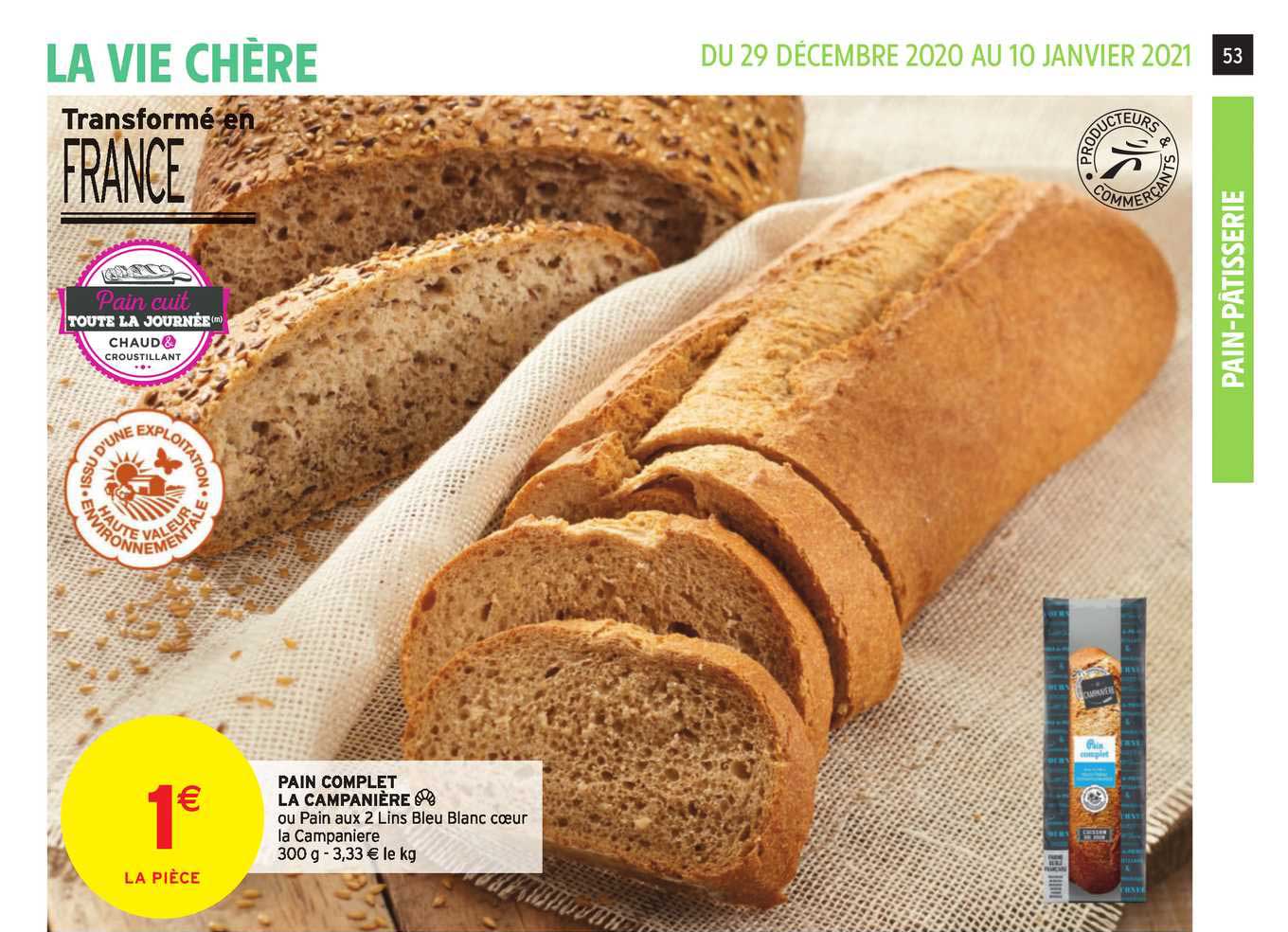 pain complet la campanière