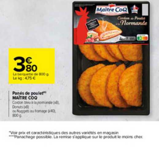 Panés De Poulet Maître Coq